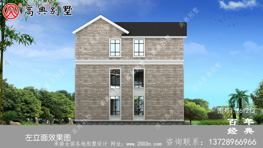 三層農村自建房別墅設計圖紙_農村三層房屋設計