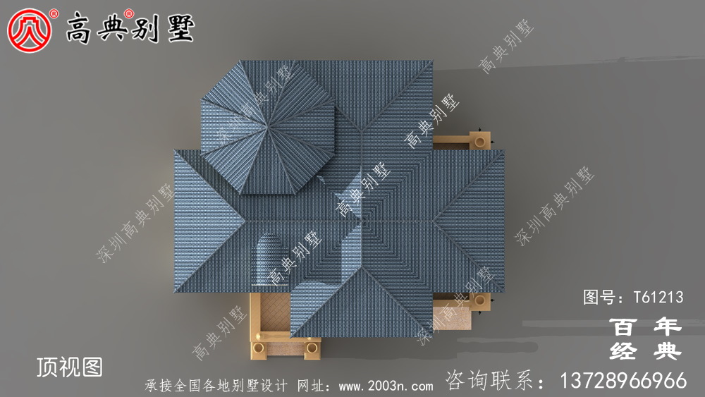 歐式二層帶露臺別墅設計圖及施工圖_農村兩層別墅設計圖