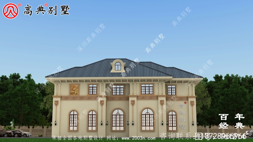 新農村簡單兩層別墅設計圖紙_農村兩層自建房屋設計圖