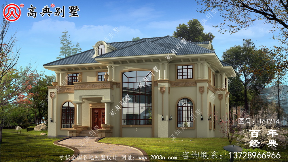 新農村簡單兩層別墅設計圖紙_農村兩層自建房屋設計圖