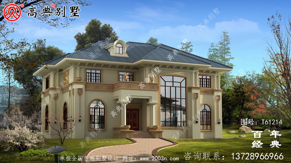 新農村簡單兩層別墅設計圖紙_農村兩層自建房屋設計圖