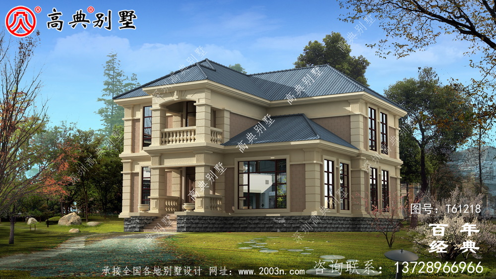 自建鄉村歐式兩層別墅效果圖_農村兩層自建房屋設計圖 自建鄉村歐式兩層別墅效果圖_農村兩層自建房屋設計圖