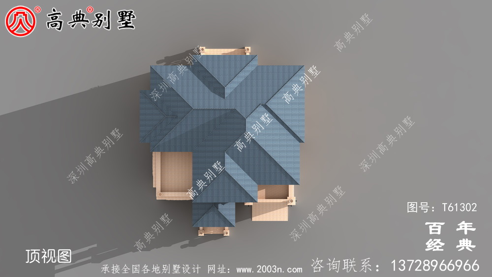 超豪華農村三層歐式別墅設計圖紙_農村房屋設計圖紙