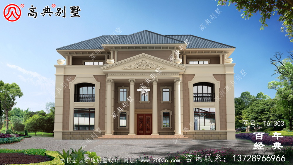 農村三層歐式別墅設計圖紙及效果圖_農村三層房屋設計 農村三層歐式別墅設計圖紙及效果圖_農村三層房屋設計