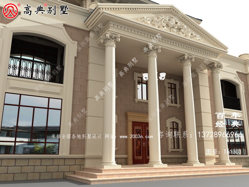 農村三層歐式別墅設計圖紙及效果圖_農村三層房屋設計