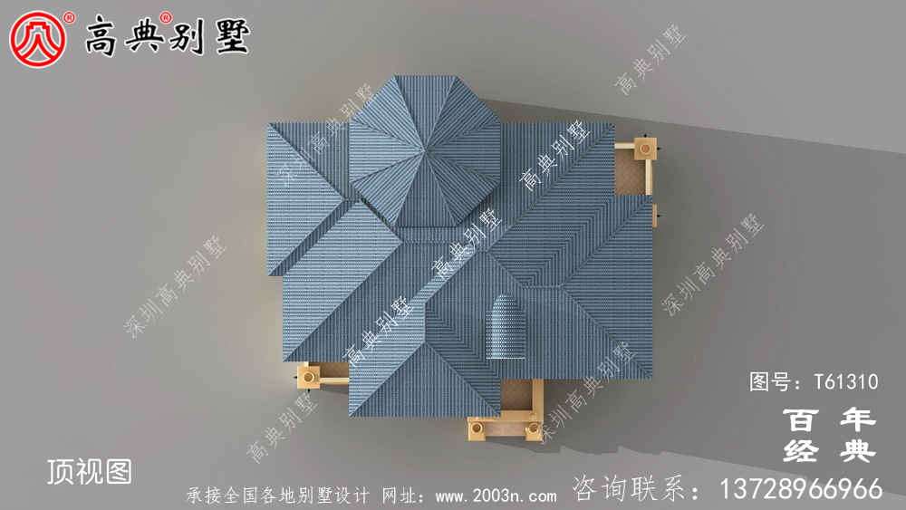 簡約型兩層復式歐式別墅設計圖紙_農村兩層自建房設計圖紙