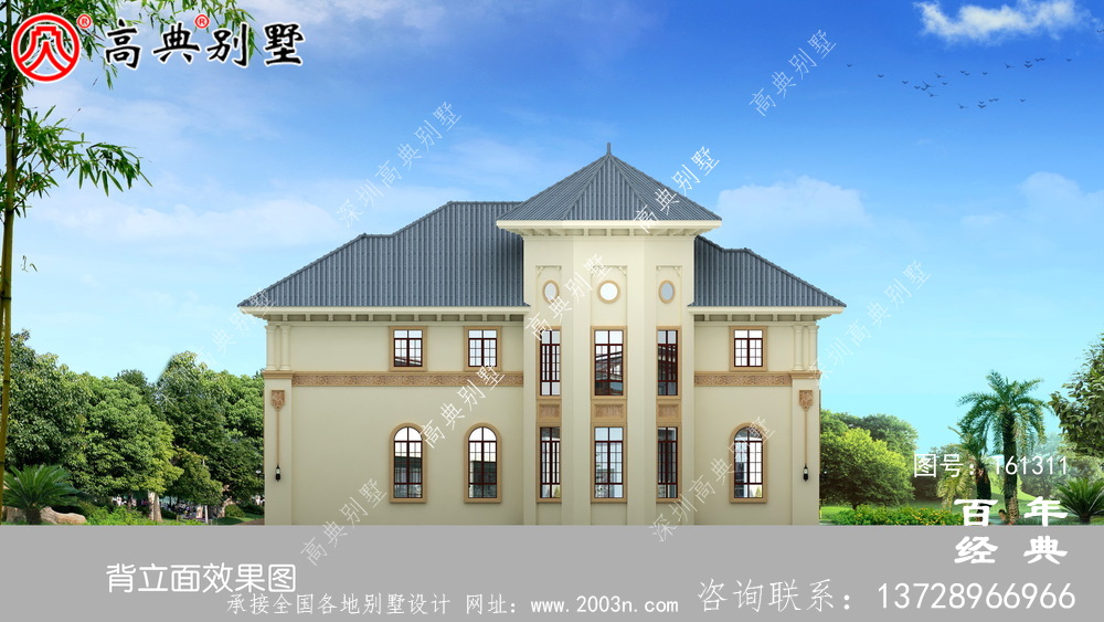 新農(nóng)村復(fù)式兩層歐式別墅設(shè)計(jì)圖紙_農(nóng)村兩層自建房屋設(shè)計(jì)圖