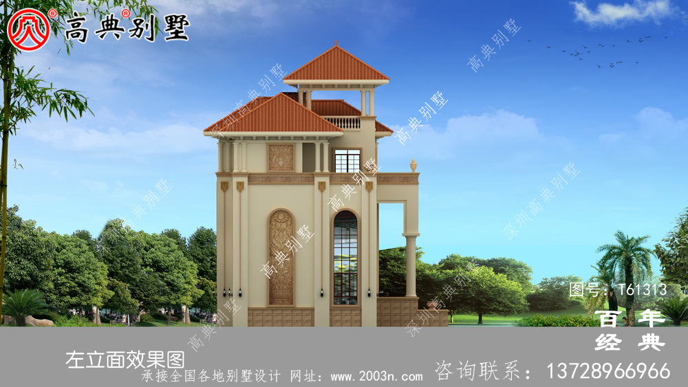 復(fù)式三層帶露臺(tái)別墅設(shè)計(jì)施工圖紙及效果圖_農(nóng)村房屋設(shè)計(jì)圖紙