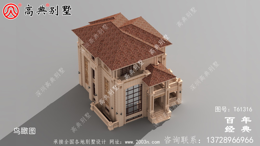 復式古典三層歐式別墅設計圖紙_農村三層自建房設計圖紙