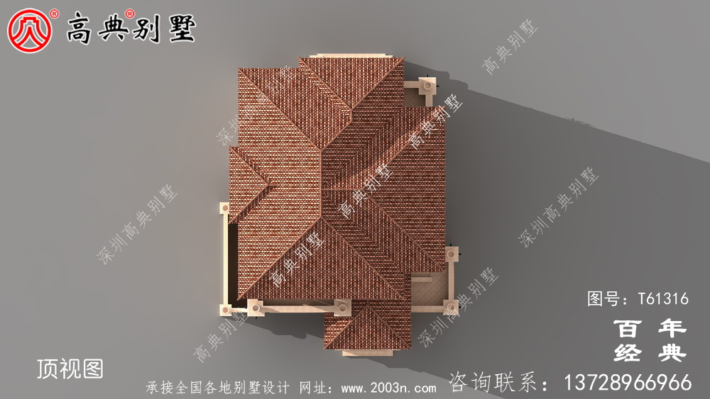 復式古典三層歐式別墅設計圖紙_農村三層自建房設計圖紙