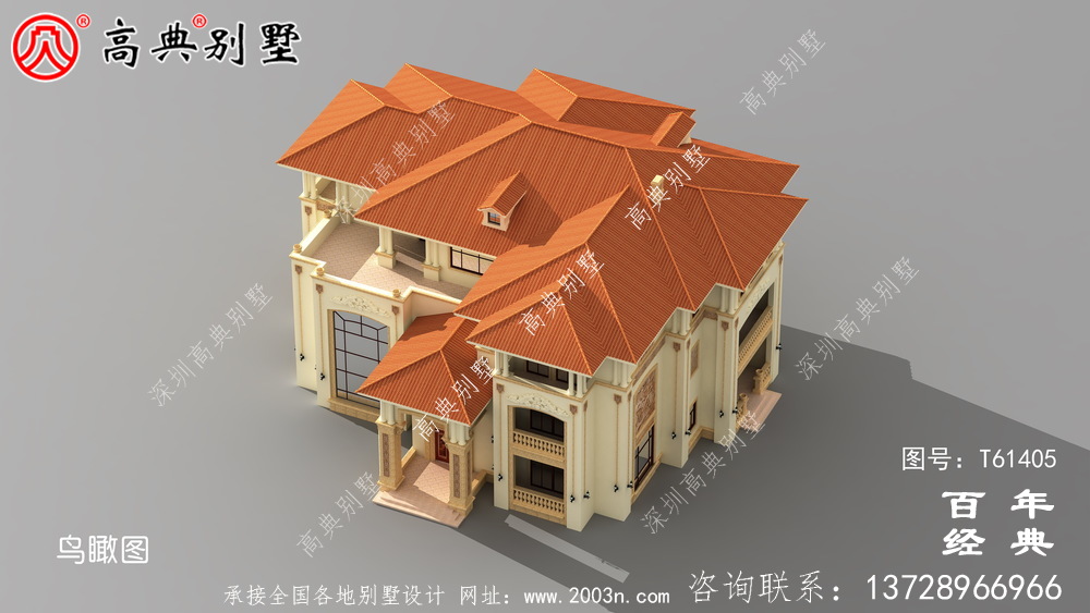 豪華復式三層歐式別墅設計圖紙_農村三層自建房設計圖紙