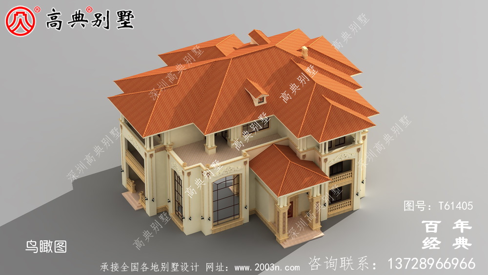 豪華復式三層歐式別墅設計圖紙_農村三層自建房設計圖紙