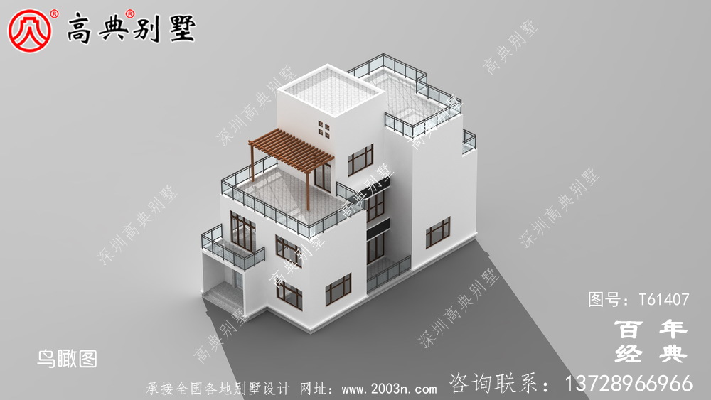 簡約現(xiàn)代風(fēng)三層別墅外觀設(shè)計圖_農(nóng)村三層別墅設(shè)計