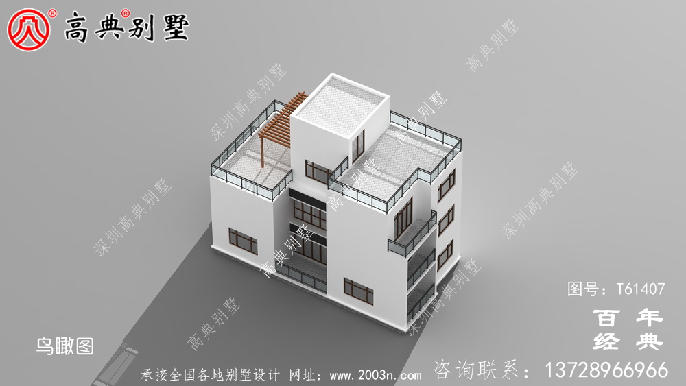 簡約現(xiàn)代風(fēng)三層別墅外觀設(shè)計圖_農(nóng)村三層別墅設(shè)計