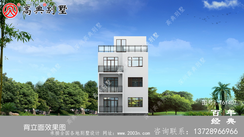 簡約現(xiàn)代風(fēng)三層別墅外觀設(shè)計圖_農(nóng)村三層別墅設(shè)計