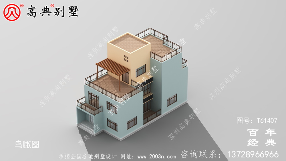 簡約現(xiàn)代風(fēng)三層別墅外觀設(shè)計圖_農(nóng)村三層別墅設(shè)計
