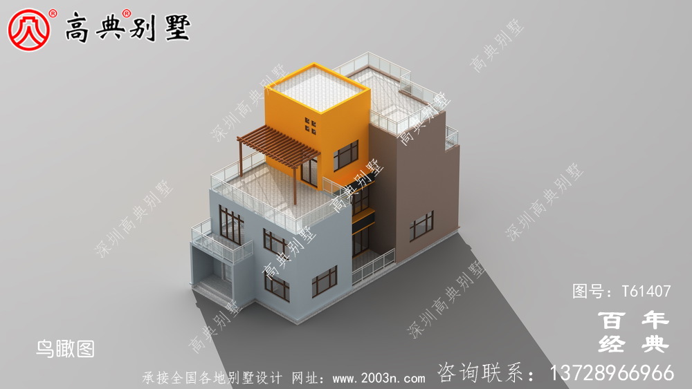 簡約現(xiàn)代風(fēng)三層別墅外觀設(shè)計圖_農(nóng)村三層別墅設(shè)計