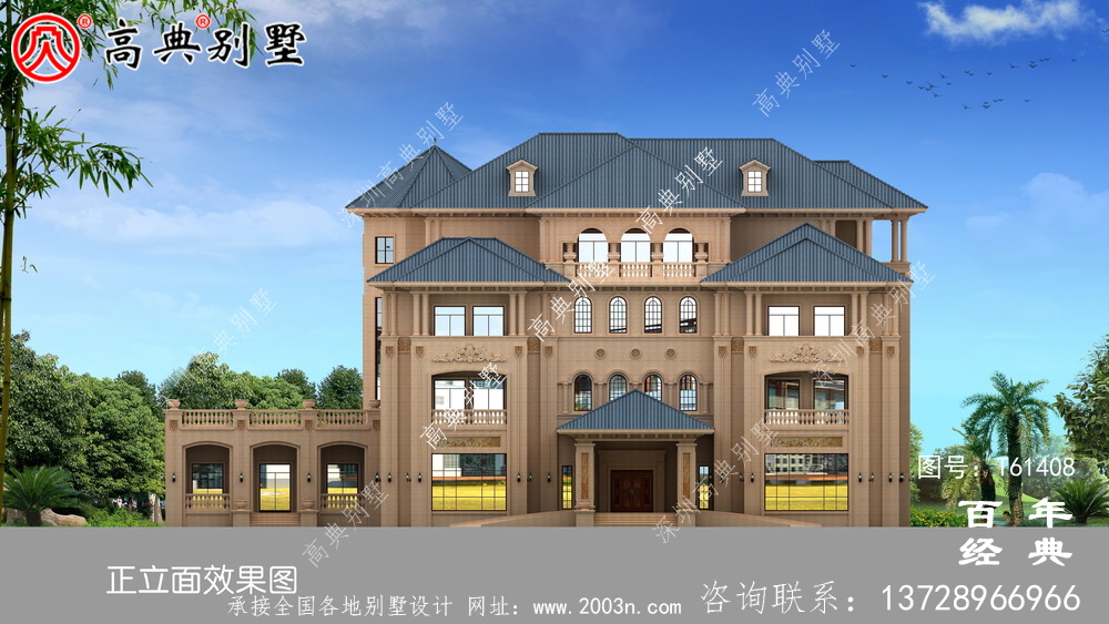 歐式四層豪華別墅設(shè)計(jì)全套圖紙_四層別墅設(shè)計(jì)圖紙