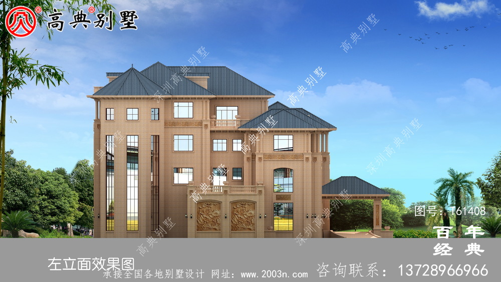 歐式四層豪華別墅設(shè)計(jì)全套圖紙_四層別墅設(shè)計(jì)圖紙