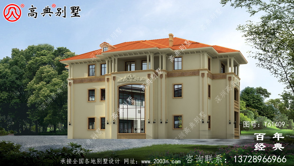 三層簡約型歐式別墅設計全套圖紙_三層別墅設計圖紙