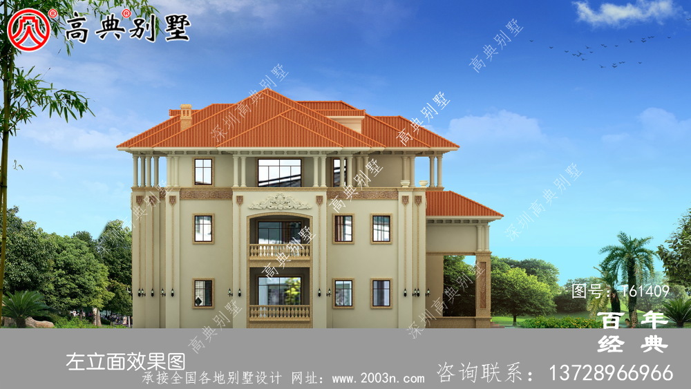 三層簡約型歐式別墅設計全套圖紙_三層別墅設計圖紙