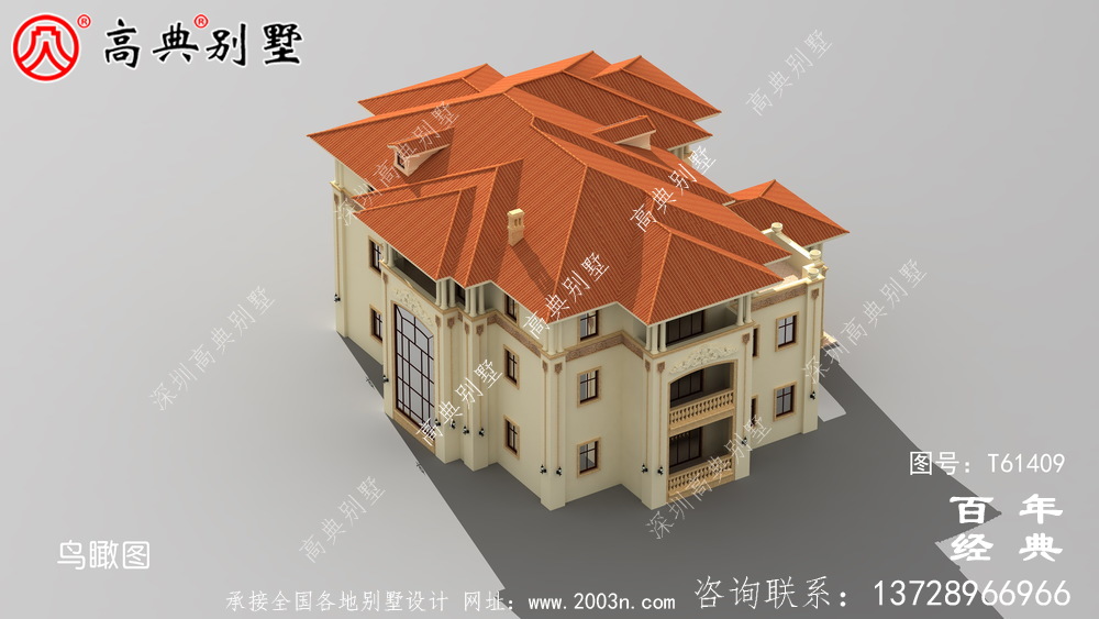 三層簡約型歐式別墅設計全套圖紙_三層別墅設計圖紙