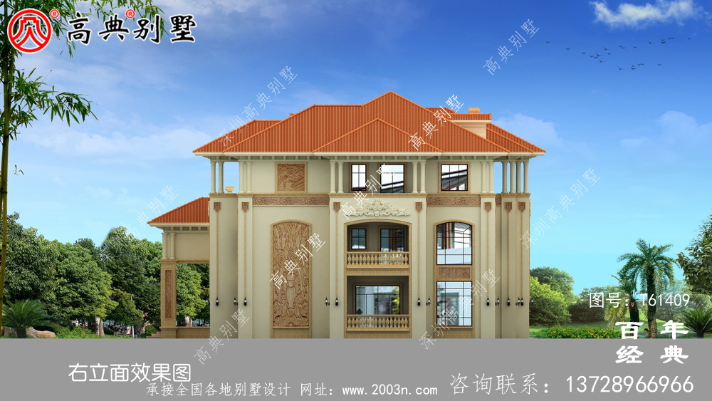 三層簡約型歐式別墅設計全套圖紙_三層別墅設計圖紙