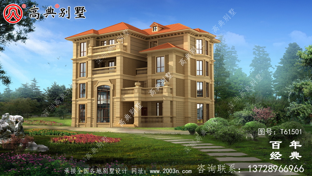 歐式四層復式別墅設計全套圖紙_四層別墅設計圖紙