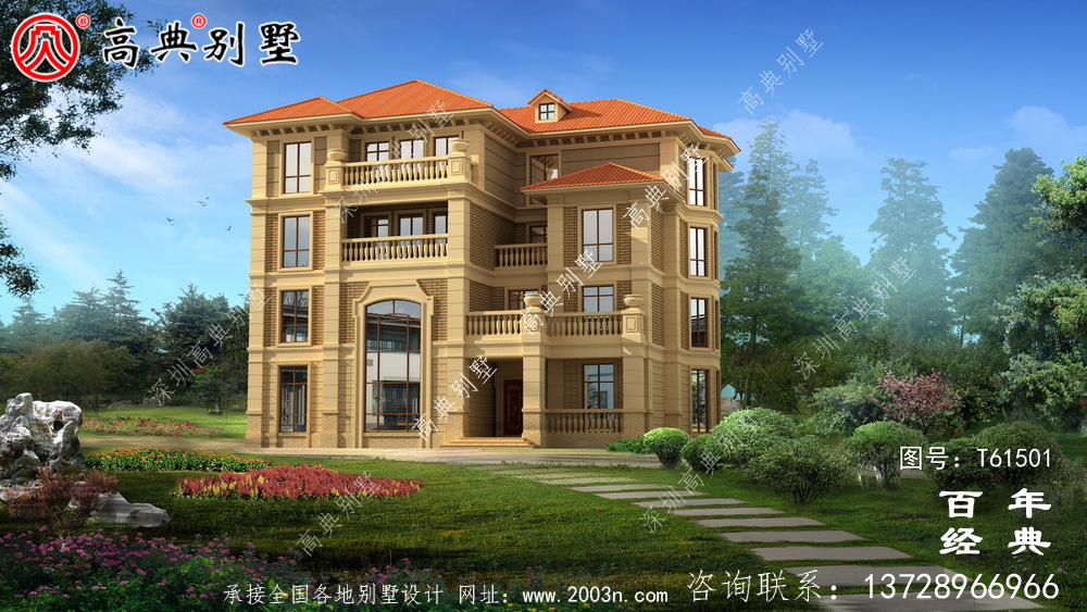 歐式四層復式別墅設計全套圖紙_四層別墅設計圖紙