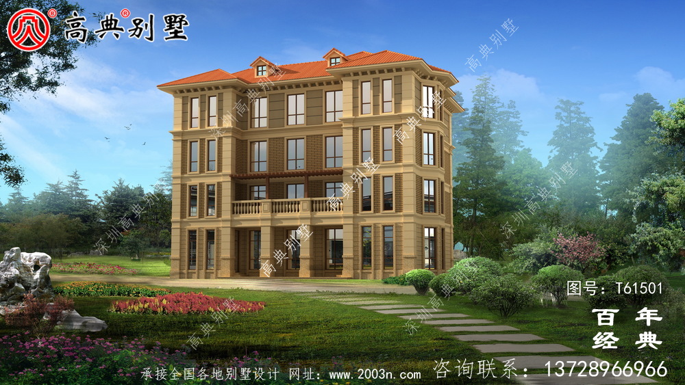 歐式四層復式別墅設計全套圖紙_四層別墅設計圖紙