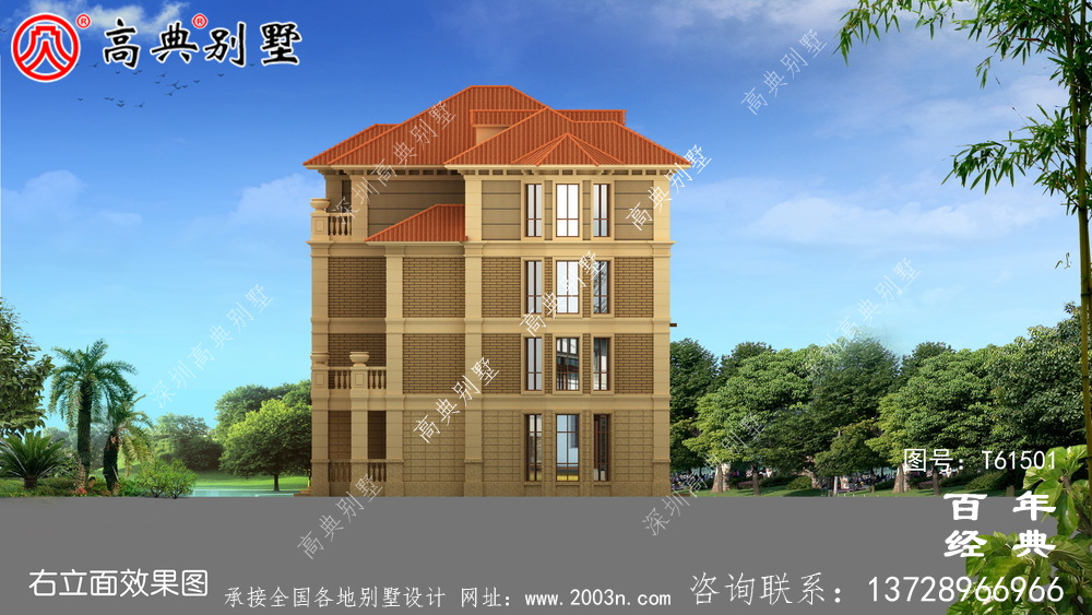 歐式四層復式別墅設計全套圖紙_四層別墅設計圖紙