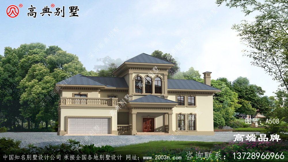 歐式風(fēng)格二層別墅圖片大全