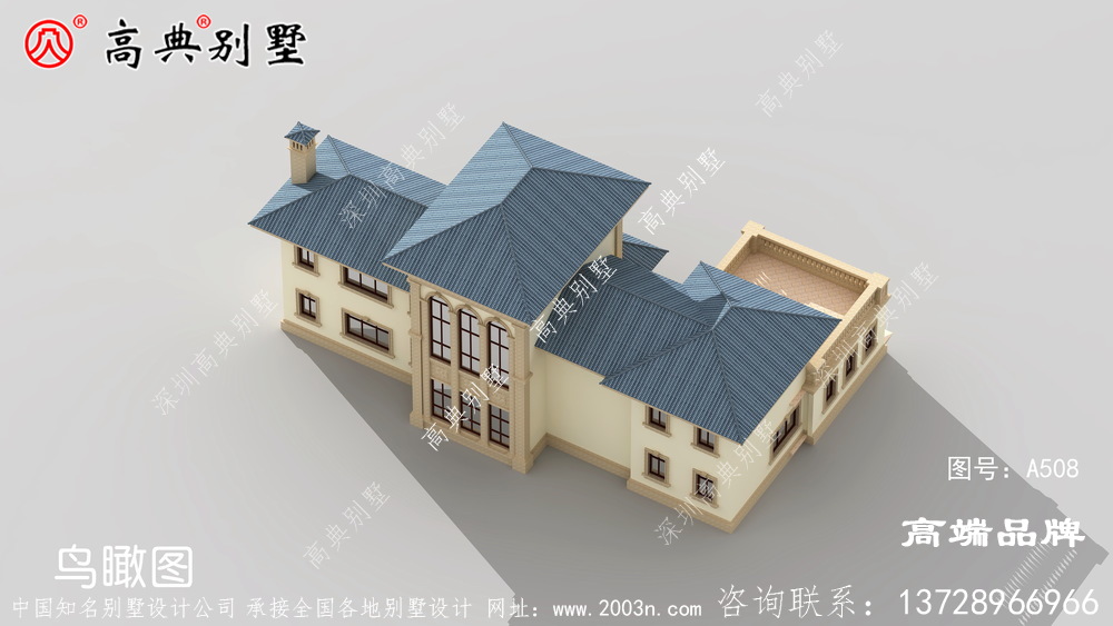 歐式風(fēng)格二層別墅圖片大全