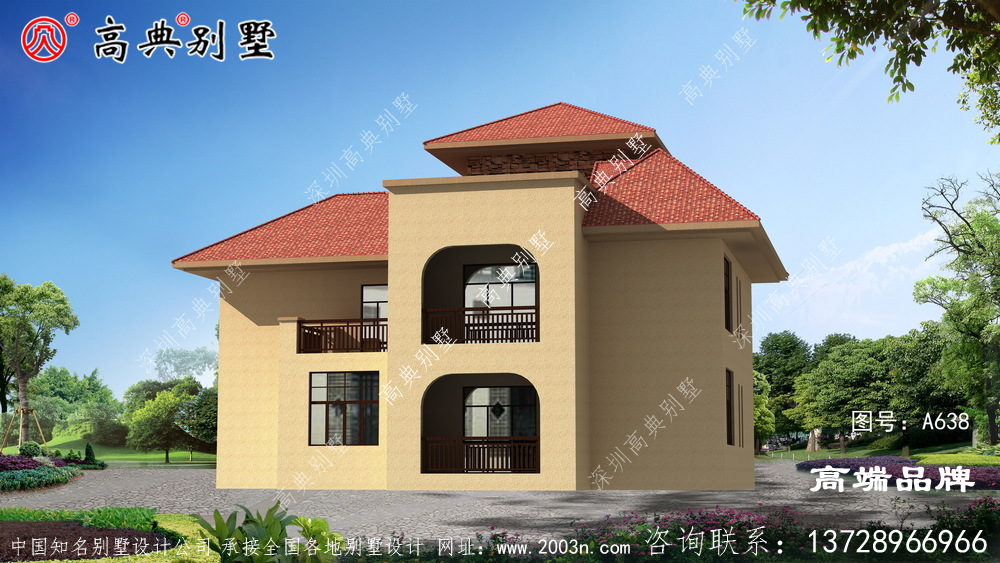 歐式風格兩層別墅圖紙