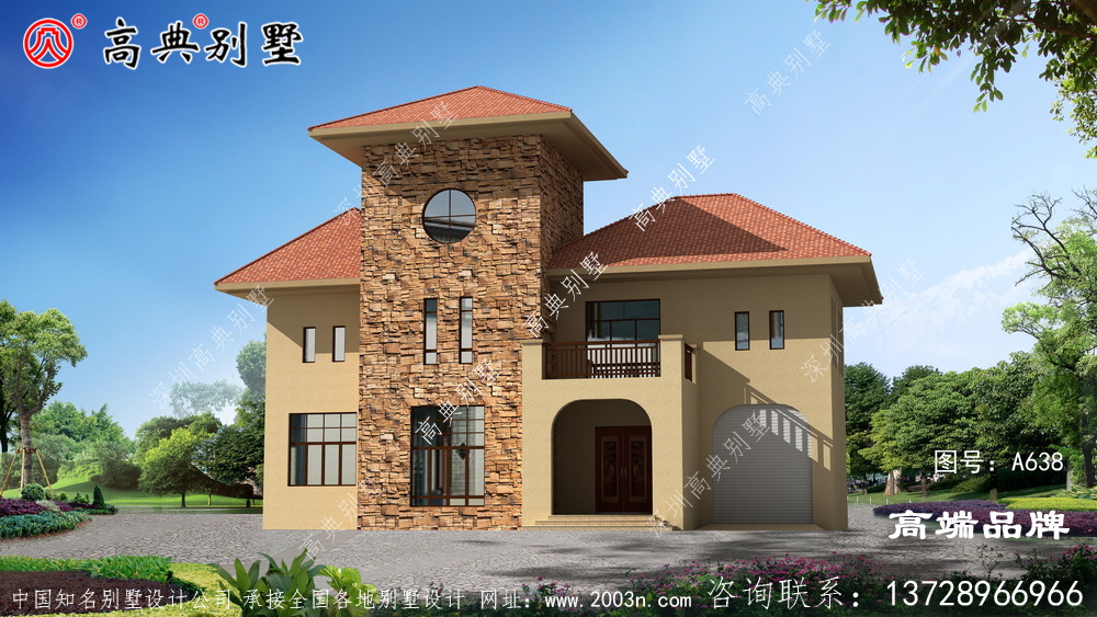 歐式風格兩層別墅圖紙