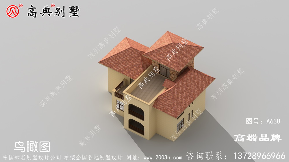 歐式風格兩層別墅圖紙