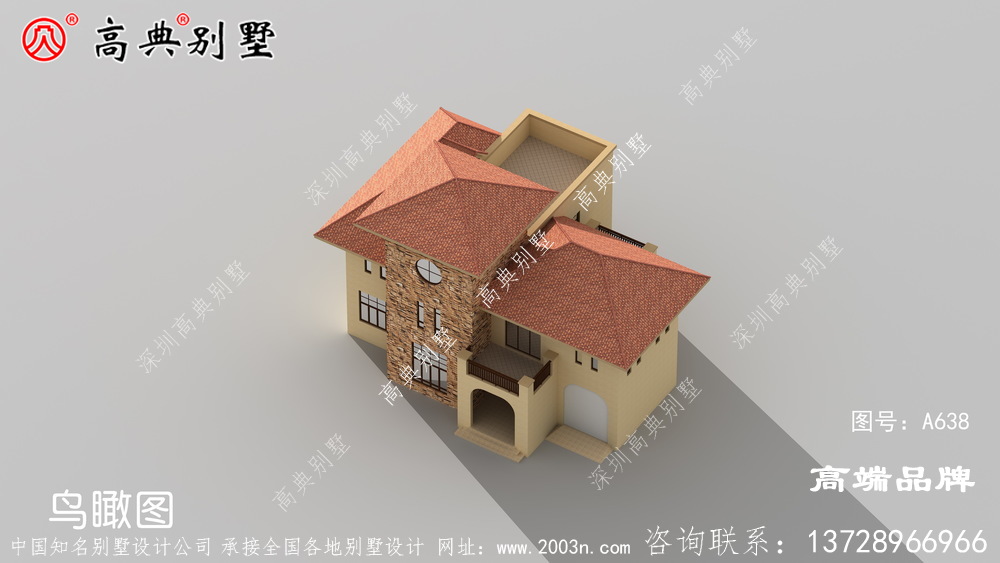 歐式風格兩層別墅圖紙