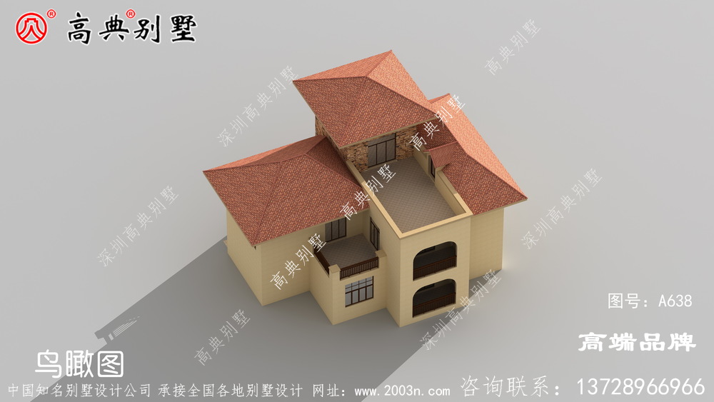 歐式風格兩層別墅圖紙