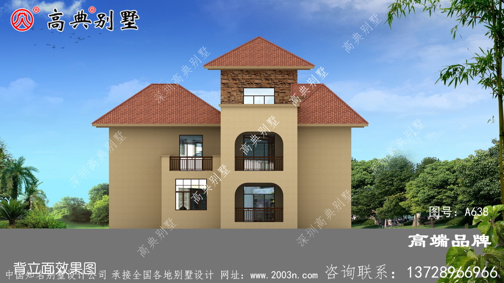 歐式風格兩層別墅圖紙