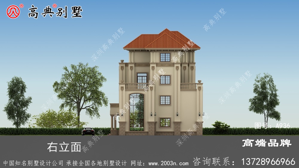 意大利風格別墅設計圖紙
