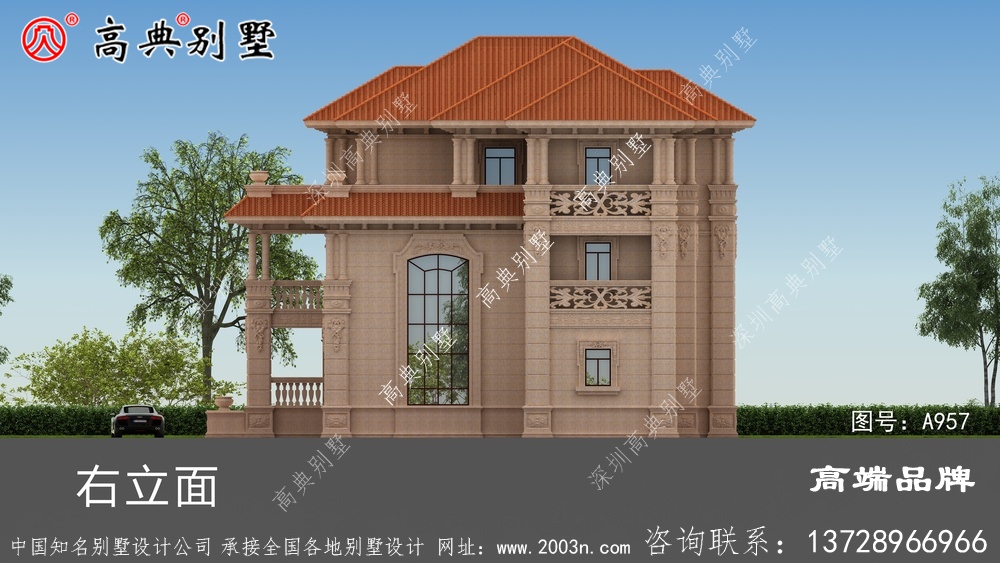 純石材干豪華別墅設計圖紙