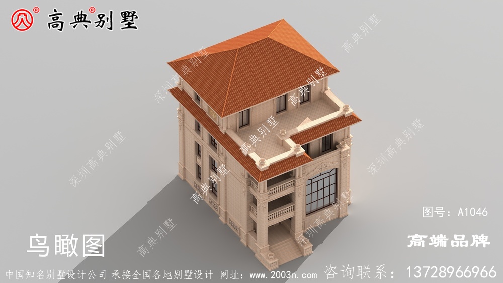 純石材掛豪華別墅設計圖