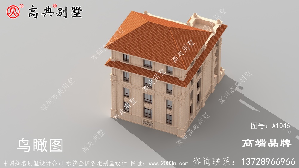 純石材掛豪華別墅設計圖