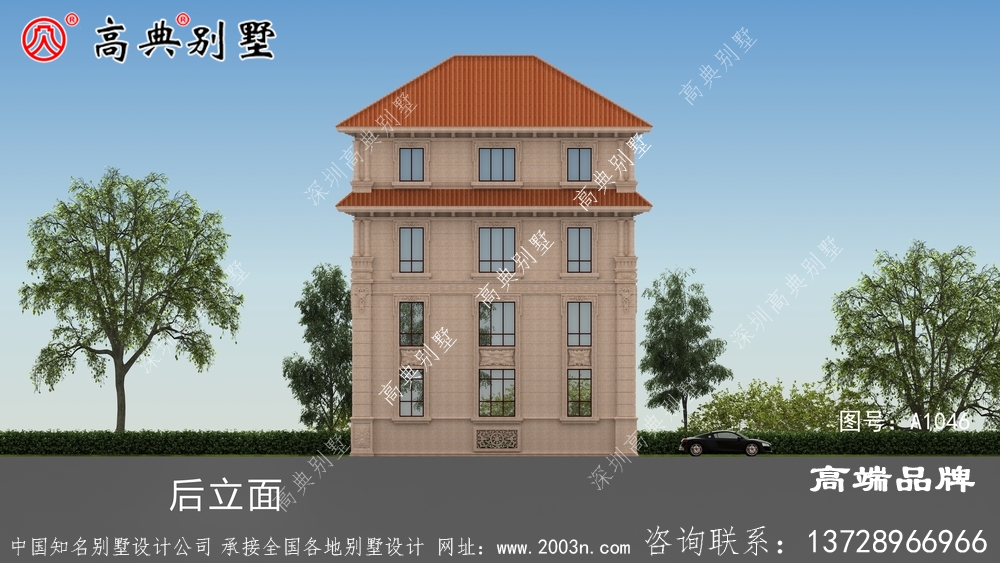 純石材掛豪華別墅設計圖