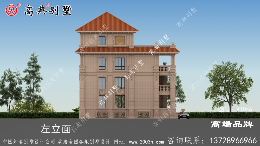 純石材掛豪華別墅設計圖