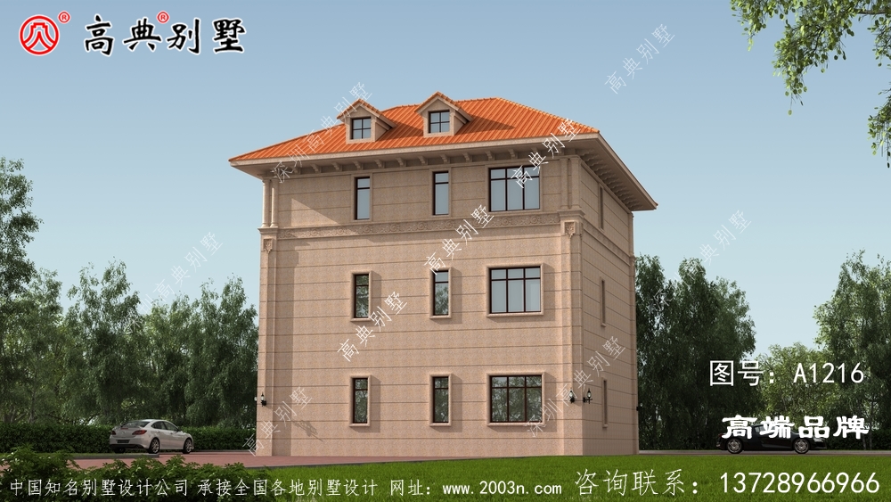 三層歐式石材別墅設(shè)計(jì)圖紙