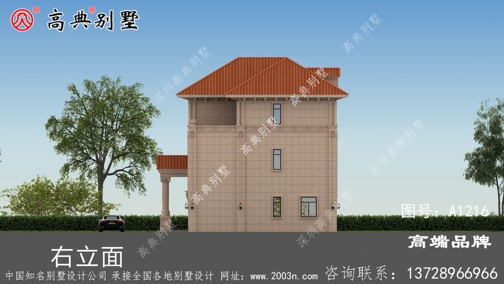 三層歐式石材別墅設(shè)計(jì)圖紙