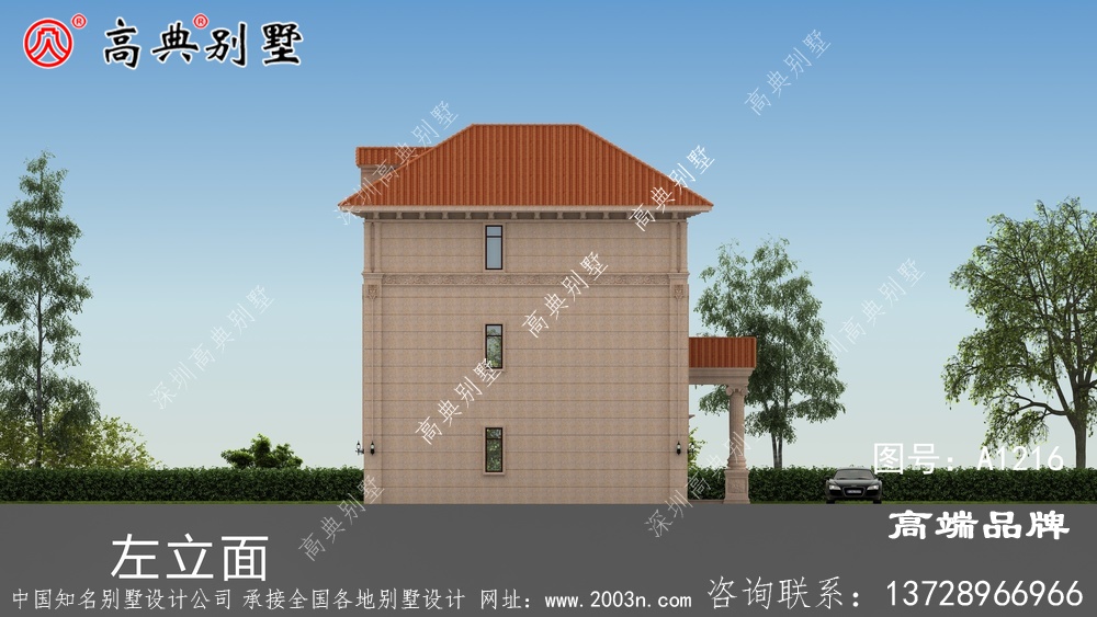 三層歐式石材別墅設(shè)計(jì)圖紙