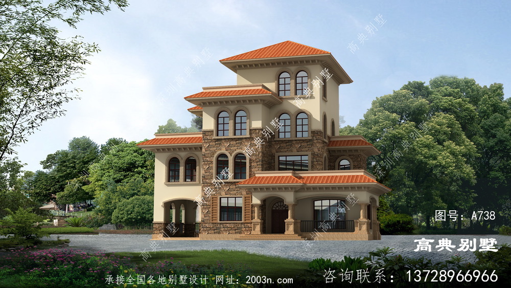 農村四層別墅設計圖 農村四層別墅設計圖