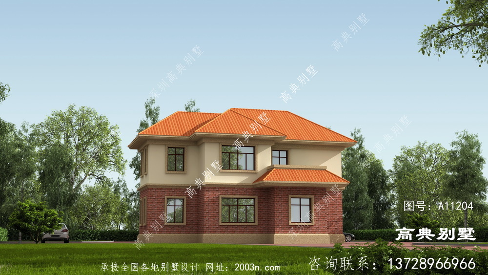還在為建不起別墅煩惱？歐式兩層別墅，人人都建的起